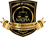 Premier de la Nacion NAOPIA Top Ten Abogados de le siones personales